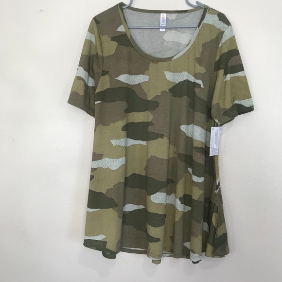 LuLaRoe Tops - NWT. Camo loose fit shirt